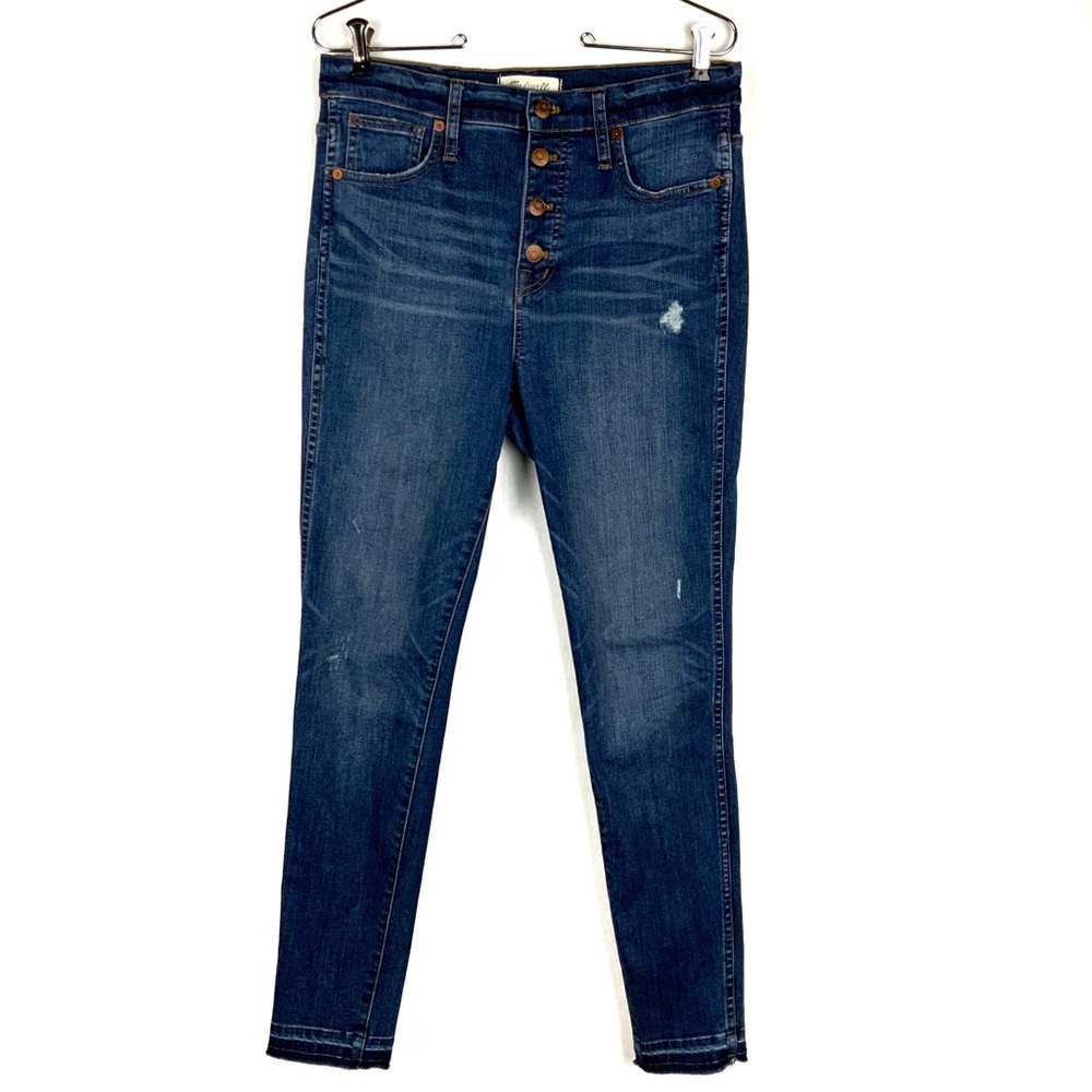 Madewell 10" High-Rise Skinny Jeans Drop-Hem Edition - Picture 6 of 16